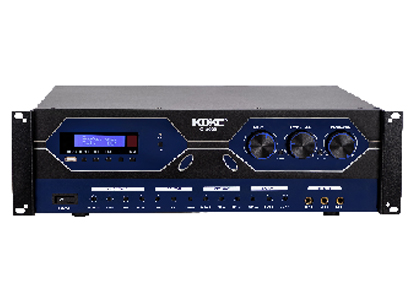 KDKE C-2000合并功放 输出功率(8Ω):2×280W 输出声道:2组,4个接口 信噪比:10KΩ(balanced) 20KΩ(baIanced, paraIleI) 频率响应:20HZ-20KHz(0.5dB)