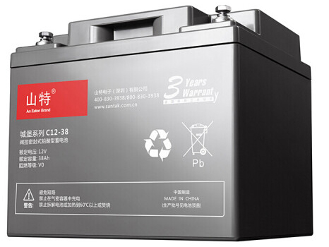 山特（SANTAK）UPS電源原裝蓄電池12V7/18/26/38/65/100AH配套專用蓄電池 C12-38AH蓄電池