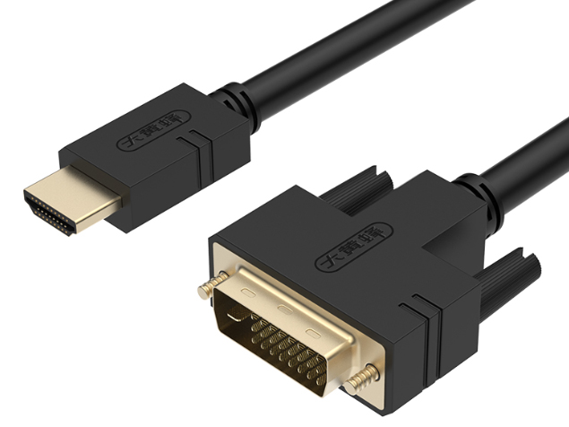 大黃蜂 HDMI轉DVI數字高清雙向轉換連接線