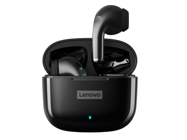 聯想LP40升級版藍牙耳機真無線游戲電競tws半入耳式typec充電超長續航2022年新款運動型跑步適用于蘋果華為