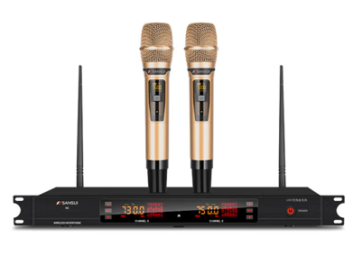 山水（SANSUI） K6 家用无线话筒麦克风U段调频Ktv专用K歌卡拉OK会议 K6