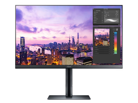 三星（SAMSUNG） 27英寸 2K高清 75Hz 广视角IPS电脑显示器 升降旋转 设计竖屏 S27B612EQC