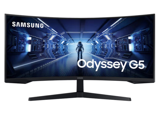 三星（SAMSUNG）34英寸带鱼屏准4K高清电竞显示器165Hz曲面2K电脑屏幕C34G55T 准4K-165Hz-1ms响应-HDR10-100