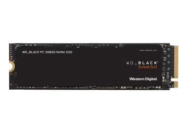 西部数据（WD） SN850 SSD固态硬盘 M.2接口 NVMe协议 台式机笔记本固态硬盘 1TB 黑盘【PCIe 4.0】 高速