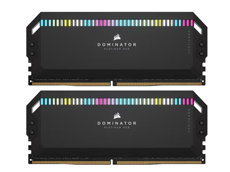 美商海盗船（USCORSAIR） 32GB(16G×2)套装 DDR5 5600 台式机内存条 统治者铂金 RGB灯条 高端游戏型
