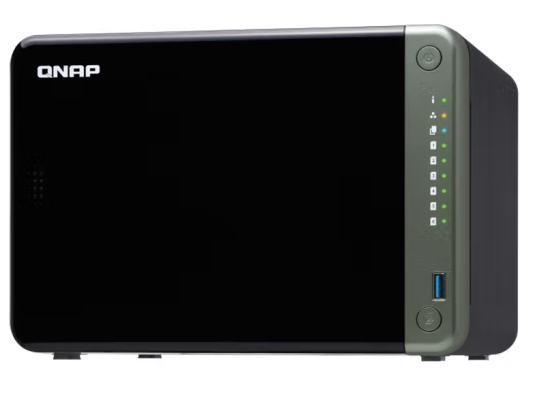 威聯通（QNAP）TS-653D 六盤位四核企業級nas網絡存儲服務器 共享備份私有云盤磁盤陣列 4G 內存 0TB 空槽