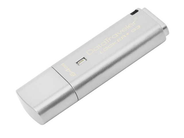 金士顿（Kingston）64G USB3.0 U盘 DTLPG3 256位AES硬件金属加密