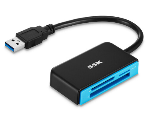 飚王（SSK） SCRM330多功能合一读卡器 USB3.0高速读写 支持TF/SD/CF USB3.0 CF/SD/TF多合一