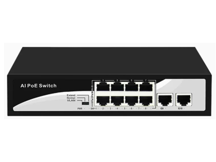 MT-J8D-2D(铁壳) 8+2口铁壳百兆1.6Gbps	1.190 Mpps	768 Kbits