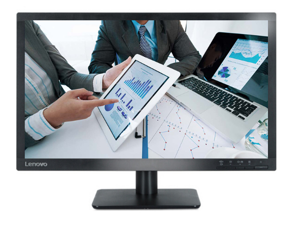 聯想(Lenovo)商用顯示屏 揚天23英寸1920*1080 寬LED液晶顯示器 黑色