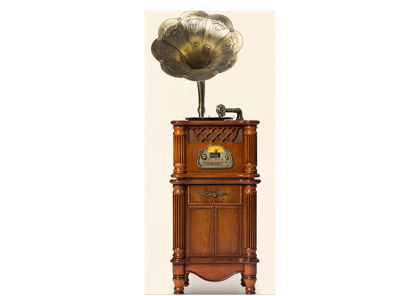 V9 山水（SANSUI） V9 留声机复古黑胶唱片机 仿古欧式电唱机 老式客厅音响 豪华版（经典罗马柱）无线蓝牙