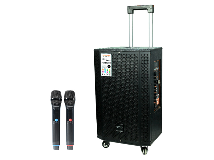 电瓶箱 SG16-12 喇    叭：15寸低音 80磁高音 6.5寸中音 电    池：12V/20AH金钻电池
