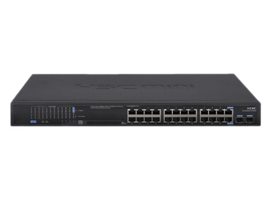 新华三（H3C）企业级MS安防监控系列千兆交换机 MS4024P-PWR-EI 24口千兆POE 商用办公安防工程以太网网络防雷交换器网线分线器