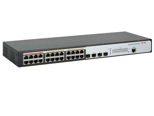 华三H3C 24千兆电口+4千兆光口WEB网管企业级监控网络交换机MS4100V2-28P-HPWR POE供电 整机功率370W