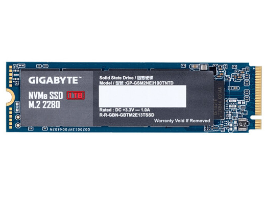 技嘉（GIGABYTE) 1TB SSD固態硬盤猛盤 M.2接口 NVME系列