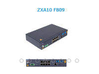 中兴ZXA10 F809  工业级金属外壳PON ONU 设备，网络侧支持2×GPON上行或2×EPON，用户侧提供4×GE+4×RS232/RS485接口