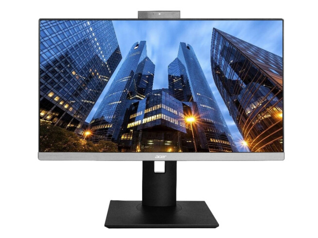 宏碁商用一体机 Veriton  A850  I5-12400/8G/256G SSD/UHD 集显/内置WIFI/隐藏摄像头/23.8寸 黑色一体机