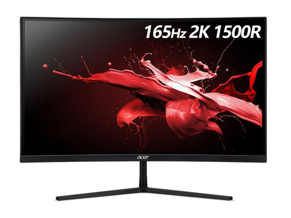 宏碁（acer） EI322QUR 31.5英寸VA屏 2K 165Hz HDR400曲面电竞显示器 EI322QUR 1500R曲率 2K 165Hz
