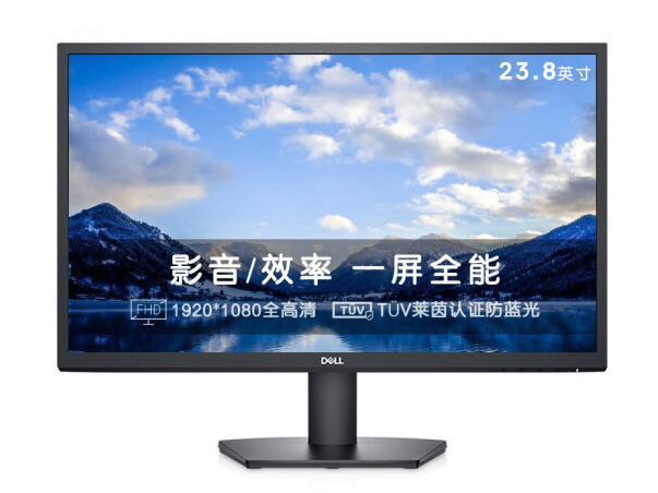戴尔 (DELL) SE2422HM 23.8英寸IPS电脑显示器屏幕 FreeSync低蓝光可壁挂