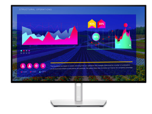 戴尔 Dell UltraSharp U2722D 27英寸2K硬件防蓝光显示器升降竖屏壁挂专业作图 带HDMI信号线