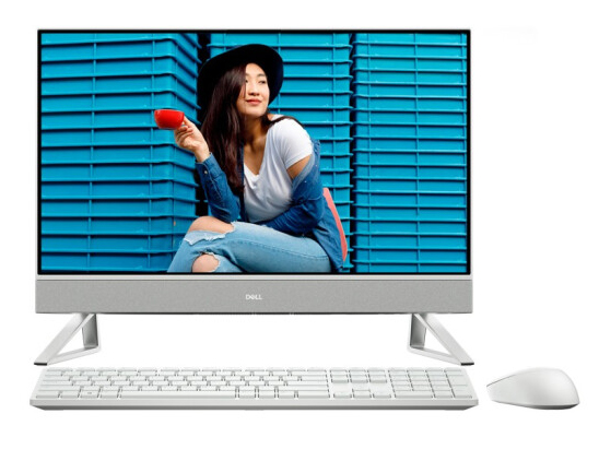 戴尔（DELL） 灵越5410 12代英特尔酷睿网课办公23.8英寸微边框一体机收银台式电脑学生家用 3308白：12代i3丨8G丨256G丨有线键鼠 官方标配