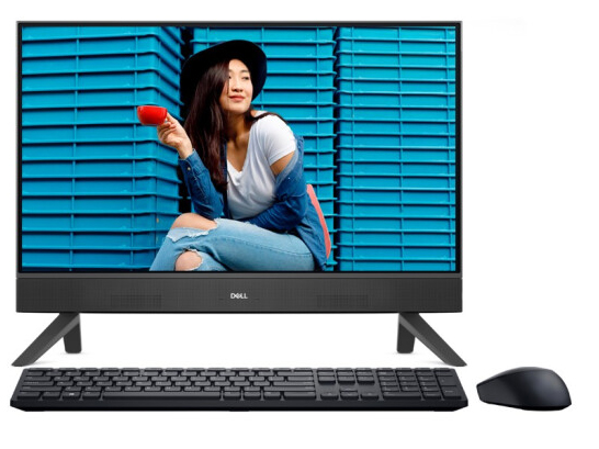戴尔（DELL） 灵越5410 12代英特尔酷睿网课办公23.8英寸微边框一体机收银台式电脑学生家用 3528黑：12代i5丨256G+1TB丨独显 官方标配