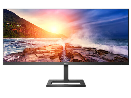 飞利浦 34英寸 WFHD IPS带鱼屏 75Hz 智能分屏升降 HDMI+DP 123.1%sRGB 办公显示器 娱乐显示屏 342E2E