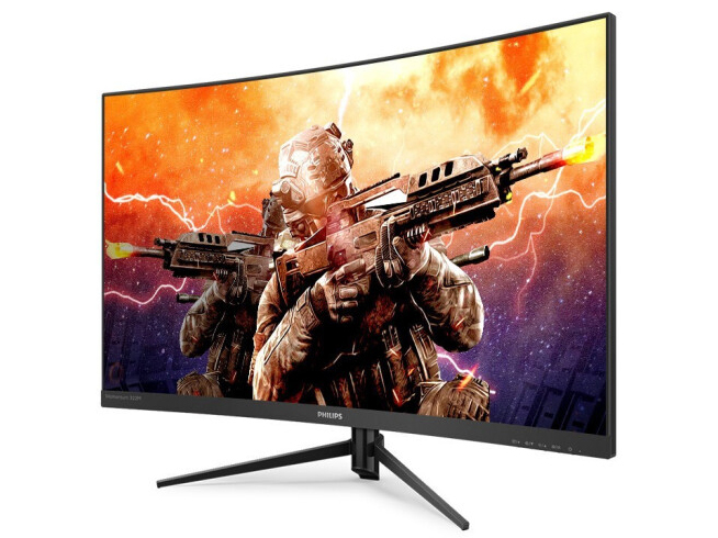 飞利浦（PHILIPS） 31.5英寸322M8CP 240Hz电竞游戏曲面显示器1500R曲率 广色域 支持壁挂 低蓝光不闪屏