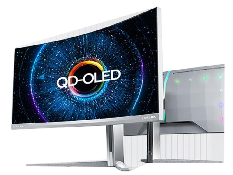 飞利浦 34英寸准4K 175Hz 0.1ms QD-OLED带鱼屏 曲面显示器 34M2C8600