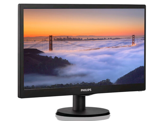 飞利浦（PHILIPS）15.6英寸 办公显示器 高清LED 低蓝光 VGA 支持壁挂 商用监控 电脑显示屏 163V5LSB2