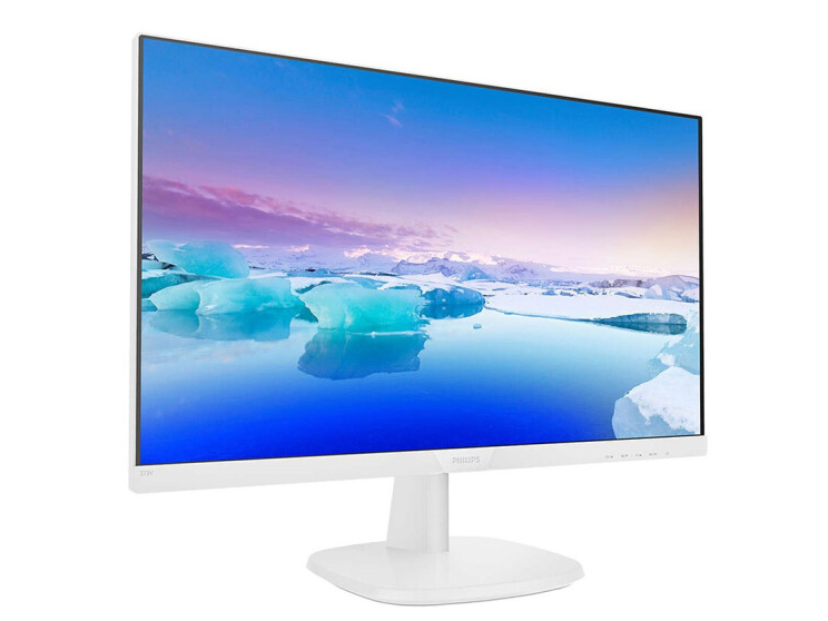 飞利浦（PHILIPS） 23.8英寸IPS窄边显示器 爱眼低蓝光不闪屏 可壁挂 办公/家用 243S7QDSWF 白色