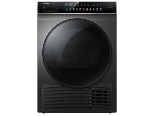 海尔烘干机热泵式晶彩家用全自动10公斤大容量干衣机GBN100-189U1