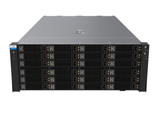 R5510 G3机架式服务器是中兴通讯研发的基于领域定制异构处理器(Domain Specific Heterogeneous Processsor)开发的企业级通用4U大存储型机架式服务器