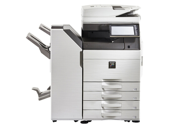 夏普（SHARP）MX-C6081DV 復印機A3彩色激光打印機大型辦公復合機雙面打印/復印/掃描 雙面輸稿器+雙紙盒+鞍式裝訂器 MX-C6081DV彩色復合機(60頁/分鐘)