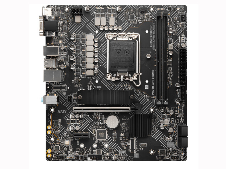 微星（MSI）PRO B660M-B DDR4电脑主板支持 CPU 12490F/13400F/13400/13490F（Intel B660/LGA 1700）