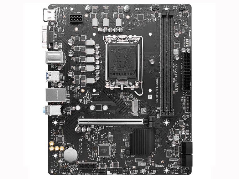 微星(MSI) PRO H610M-E DDR4电脑主板 支持CPU 13400 /13400F/12490F(INTEL H610/LGA 1700)