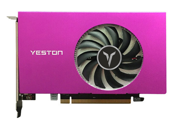 盈通 （yeston）RX550 4G 4HDMI 4屏显卡 GB 全高 支持HDMI直连 支持转接VGA及DVI-D输出 专业多屏显卡