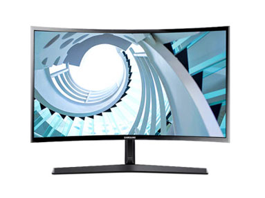 23.8黑VA 1800R,Y型底座,11.9mm超薄,D-sub,HDMI,Free-sync,支持壁挂 ,HDMI线  S24C366EAC
