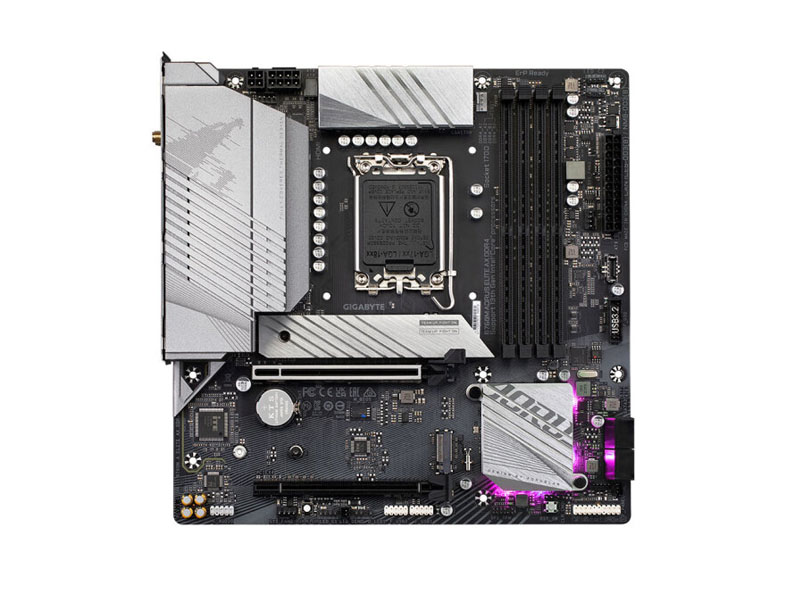 技嘉B760M-AORUS ELITE AX WIFI D4 小雕白