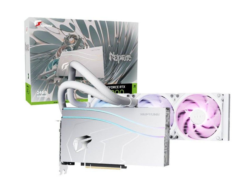 七彩虹RTX 4090 Vulcan OC 火神白色三风扇24G LED屏384B位3*DP+HDMI