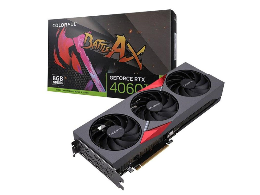 七彩虹战斧 GeForce RTX 4060 Ti 豪华版 16G 三风扇  256B位宽 3*DP+HDMI