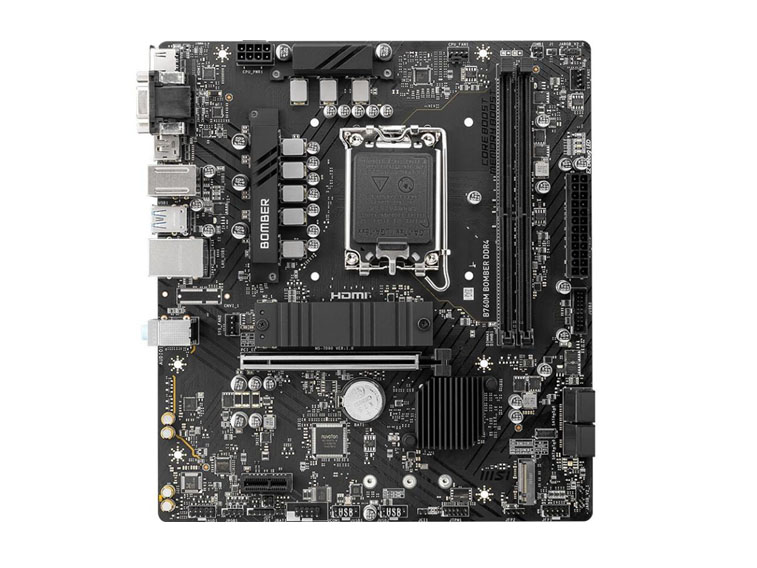 微星B760M BOMBER DDR4 爆破弹2.5G 带5V ARGB