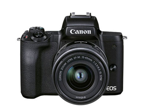 佳能（Canon）EOS M50 Mark II M50二代 +EF-M15-45 镜头 数码相机 黑色