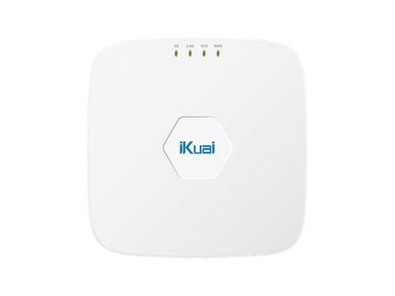 爱快（iKuai）IK-H19 wifi6双频企业级无线吸顶AP1800M 酒店商场WiFi接入点 标准POE供电/AC管理