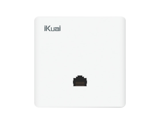 爱快（iKuai）IK-W13 1200M双频千兆无线86型面板AP 企业级 酒店/家庭组网WiFi接入 标准PoE供电/5G优先