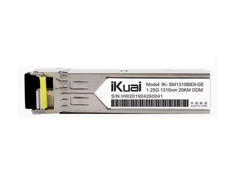 爱快（iKuai）IK-SM1310BIDI-GE 千兆单模单纤SFP光模块 1.25G/1310nm/传输20公里