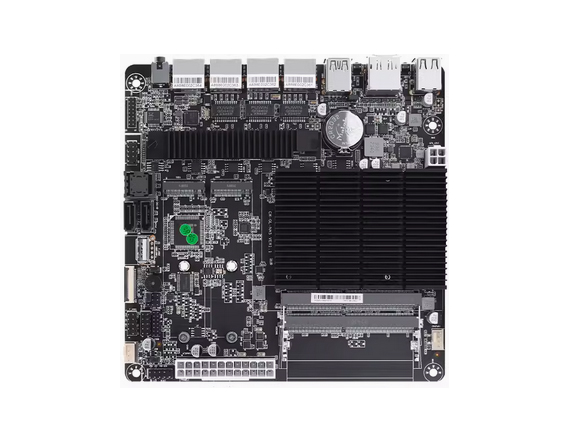 畅网J4125六盘位NAS低功耗主板双M.2 NVMe私有云服务器云存储PVE/UNRAID/AllinOne妖板