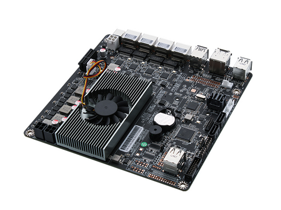 畅网N97/N100/N200/i3-N305六盘位NAS-DC版本/4网2.5G/6个SATA3.0/2个M.2 NVMe/背帖内存硬盘设计ITX板型主板