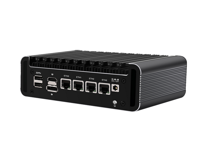 畅网微控N5105/N6005 2.5G工控V5版软路由 无风扇低功耗微型温控路由/爱快/LIMUX/windosw/N5105/N6005准系统
