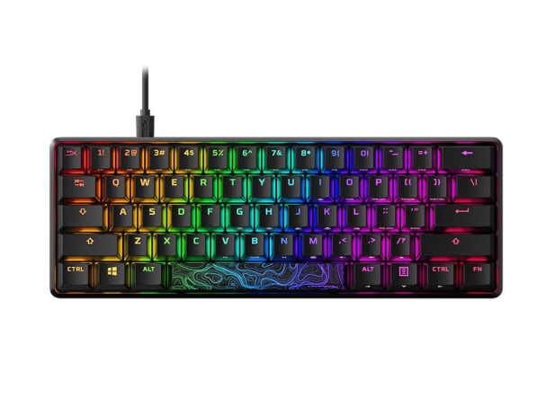 极度未知（HYPERX） 机械键盘 阿洛伊 起源游戏键盘 王者吃鸡丝滑操作RGB幻彩电竞键盘 起源 60键RGB 火轴 